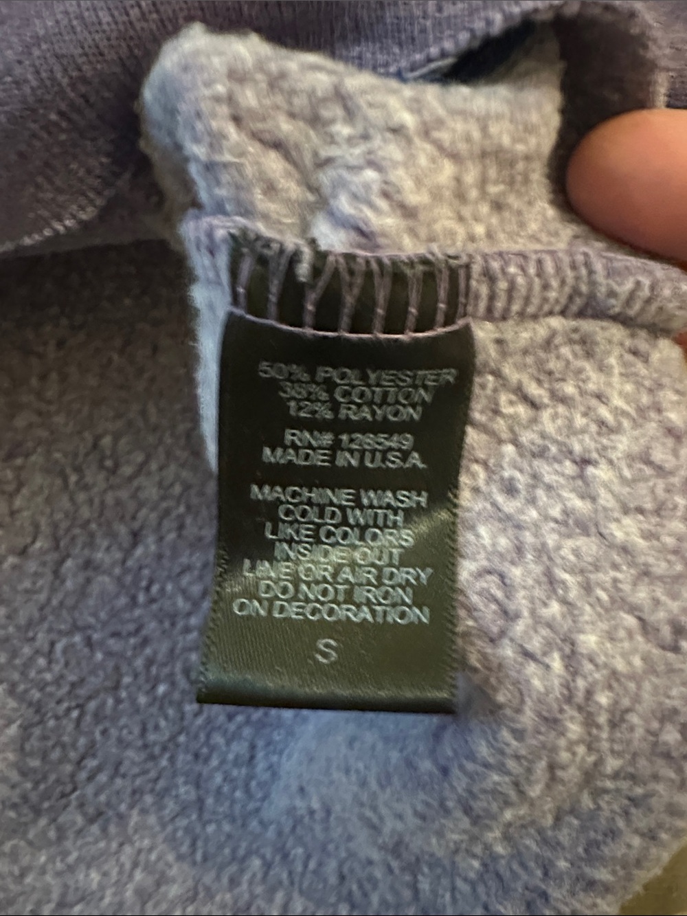 Aviator Nation Cropped Lavender Sweatshirt - Picture 4 of 7